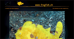 Desktop Screenshot of frogfish.ch
